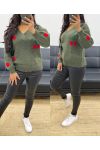 CHERRY AH250240 MILITARY SWEATER