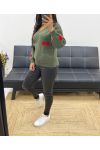 CHERRY AH250240 MILITARY SWEATER