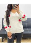 CHERRY SWEATER AH250240 BEIGE