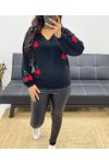 CHERRY SWEATER AH250240 BLACK