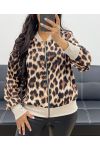 CHAQUETA LEOPARDO CON CREMALLERA AH250255I1