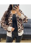 CHAQUETA LEOPARDO CON CREMALLERA AH250255I1