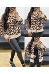 CHAQUETA LEOPARDO CON CREMALLERA AH250255I1