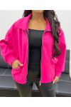 2-POCKET ZIP-UP JACKET AH250245 FUSHIA