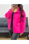 2-POCKET ZIP-UP JACKET AH250245 FUSHIA