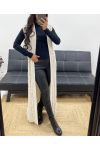 LONG CABLE KNIT CARDIGAN AH250239 BEIGE