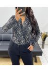 LEOPARD PRINT BODYSUIT AH250302 GREY