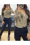 LEOPARD PRINT BODYSUIT AH250302 BEIGE