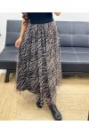 PRINTED TULLE SKIRT AH250276 CAMEL/BLACK