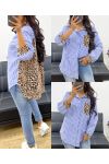 CAMICIA A RIGHE LEOPARDATE AH250309