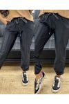 BLACK AH250337 LAMINATED PANTS