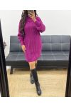 DRESS SWEATER AH847 PLUM