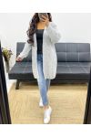 SOFT CABLE CARDIGAN AH250344 GREY