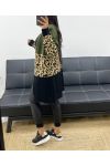 MULTICOLORED LEOPARD KNIT VEST AH250312 GREEN