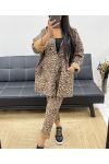 LEOPARD SUEDE ZIP JACKET AH250339