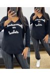 MADEMOISELLE NAHTLOSER PULLOVER IN SNEAKERS AH250392 SCHWARZ