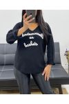 MADEMOISELLE SEAMLESS SWEATER IN SNEAKERS AH250392 BLACK