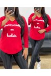 MADEMOISELLE SEAMLESS SWEATER IN RED AH250392 SNEAKERS