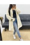 ONE LOVE SOFT PILE COAT AH250358 ECRU