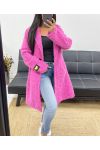 CAPPOTTO ONE LOVE IN MORBIDO PILE AH250358 FUCSIA