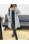 CAPPOTTO ONE LOVE IN MORBIDO PILE AH250358 GRIGIO