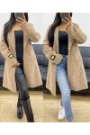 MANTEAU A POILS DOUX ONE LOVE AH250358 CAMEL