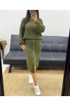 SET MAGLIONE + GONNA AH250364 KHAKI