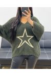 LUREX STAR PULLOVER AH250412 KHAKI