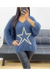 JERSEY ESTRELLA LUREX AH250412 AZUL