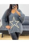 LUREX STAR SWEATER AH250412 GREY