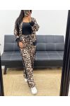 ANIMAL PRINT SET AH250324 BEIGE LEOPARD