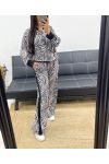 CONJUNTO DE LEOPARDO GRIS AH250324 ANIMAL PRINT