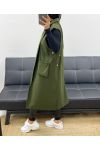 SLEEVELESS COAT AH250095 GREEN