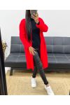 LUXURY AH250456 RED HOODED VEST