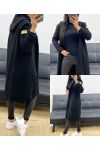 LUXURY AH250456 BLACK HOODED VEST