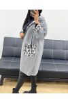 LEOPARD HOODED JACKET AH250451 GREY