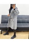 LEOPARD HOODED JACKET AH250451 GREY