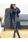 LEOPARD HOODED JACKET AH250451 BLACK