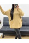 OVERSIZED SWEATER HEART AH250422 CAMEL