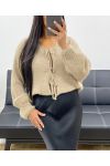 SWEATER CARDIGAN NOEUX AH250141 TAUPE