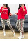 LEOPARD PANTS AH250374 RED