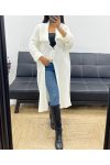 LONG AH250866 WHITE CARDIGAN