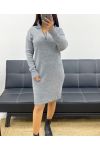 KLEID MIT REISSVERSCHLUSS AH250494 GRAU