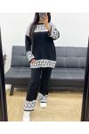 CONJUNTO JERSEY + PANTALÓN A JUEGO AH250885 NEGRO