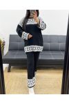 SWEATER + MATCHING PANTS SET AH250885 BLACK