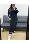 LONG KNIT DRESS AH250924 BLACK