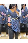 LIGHT PRINTED AH250890 SWEATER BLUE