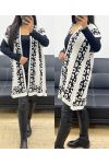 BEIGE VEST/PONCHO AH250914 LUIPAARDMOTIEF