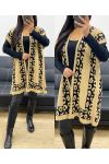 LEOPARD CARDIGAN/PONCHO AH250914 CAMEL