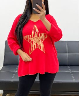 RED STAR BEFLOCKUNG PULLOVER AH250948